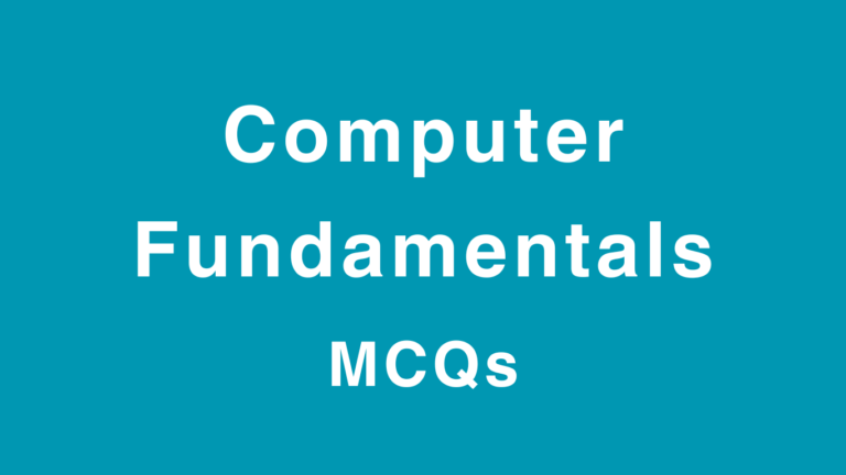 Computer Fundamentals MCQs